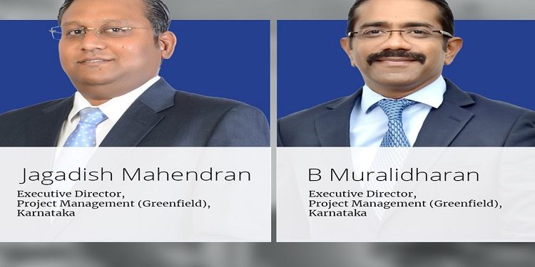 B Muralidharan and Jagadish Mahendran joined Colliers in Karnataka